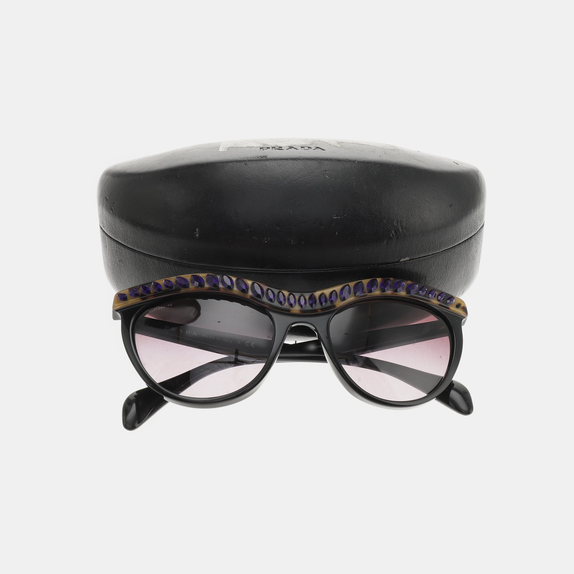 Purple Synthetic Sunglasses