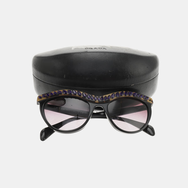 Purple Synthetic Sunglasses