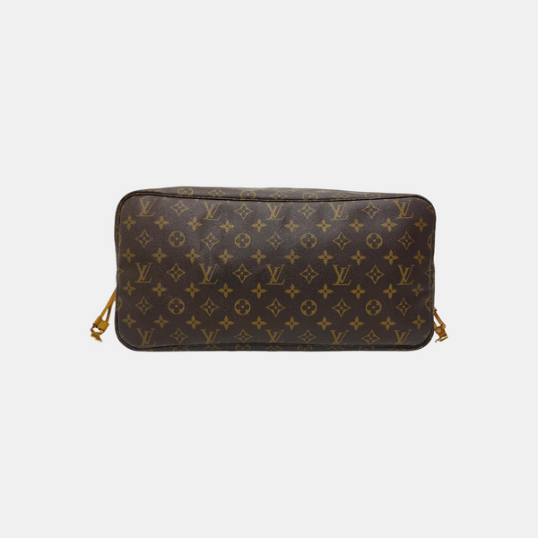 NEVERFULL MM Monogram Coated Canvas Brown