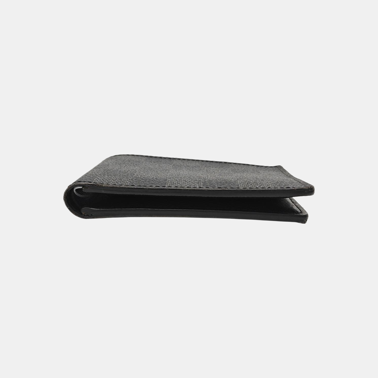 AMERIGO Damier Graphite Coated Canvas Gray Wallet
