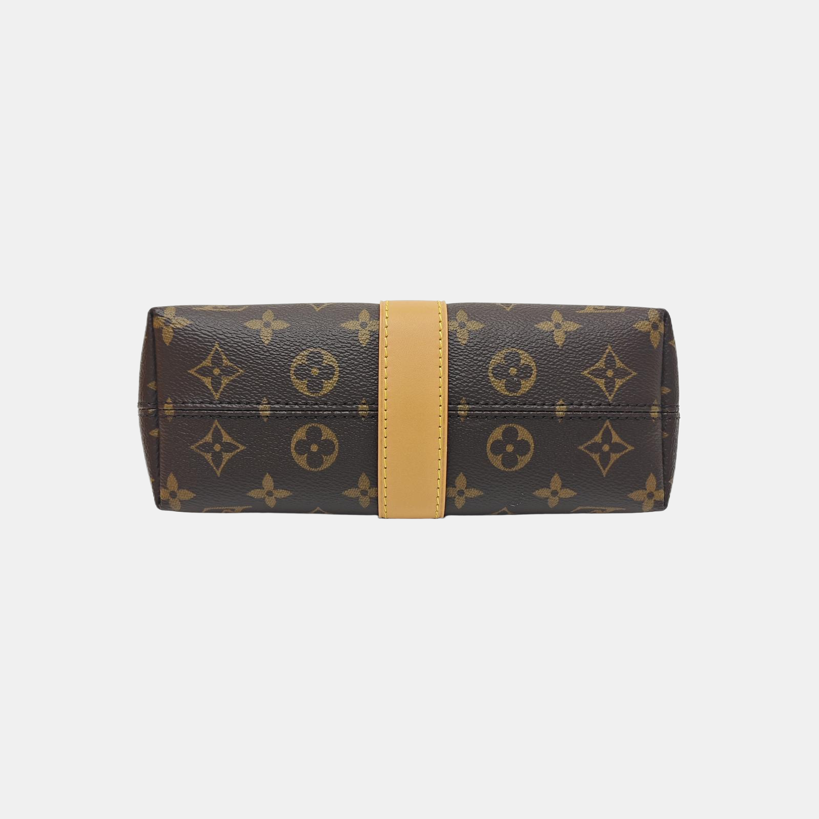 Pochette Mia Monogram Coated Canvas Brown