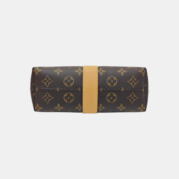 Pochette Mia Monogram Coated Canvas Brown