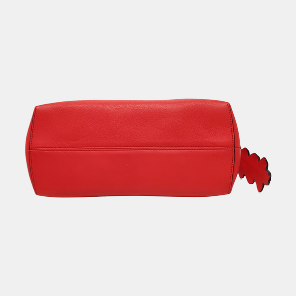 Calfskin Shoulder Bag Red