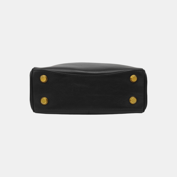 Calfskin Shoulder Bag Mini Black