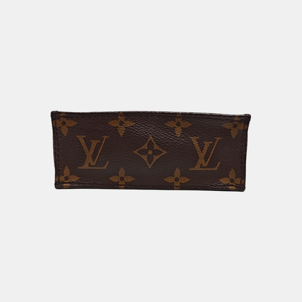 SAC PLAT Mini Monogram Coated Canvas Brown