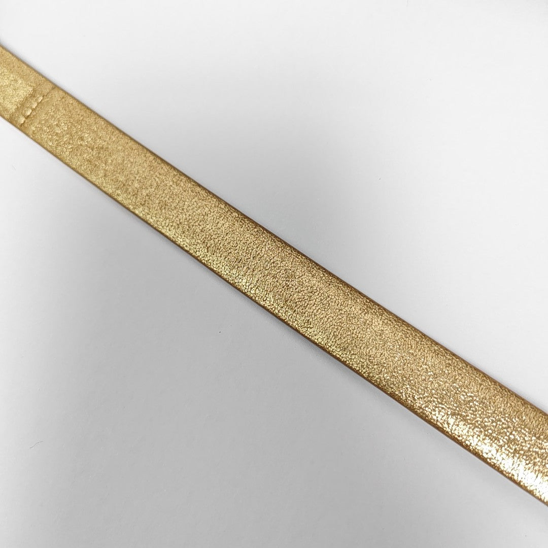 Leather Belt Gold