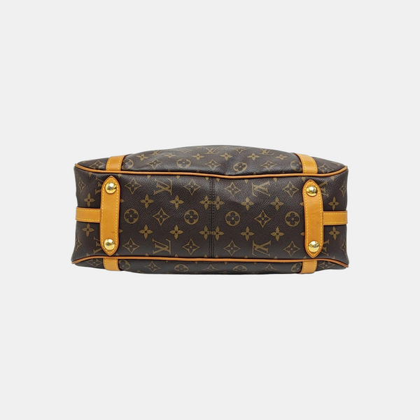 STRESA Monogram Coated Canvas Brown