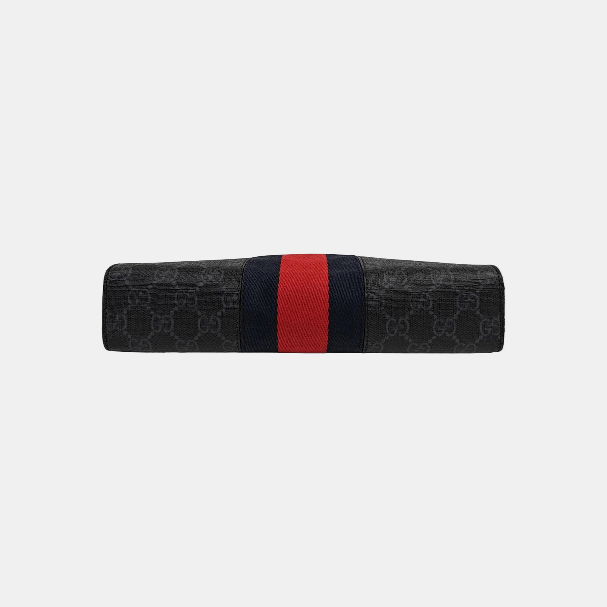 GG Supreme Monogram Coated Canvas Gray