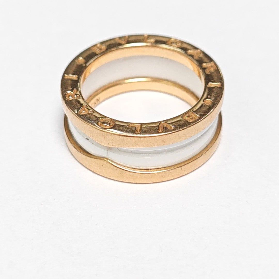 B.ZERO1 18k Rose Gold Ring EU 49