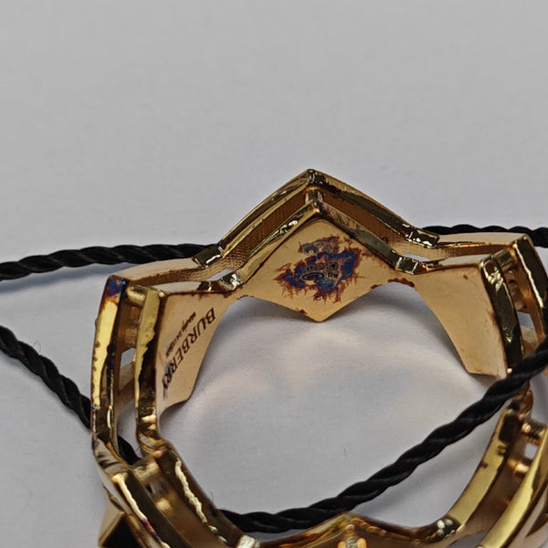 925 Sterling Silver Gold Ring EU 59