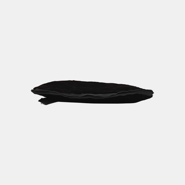 Fur Top Handle Bag Brown
