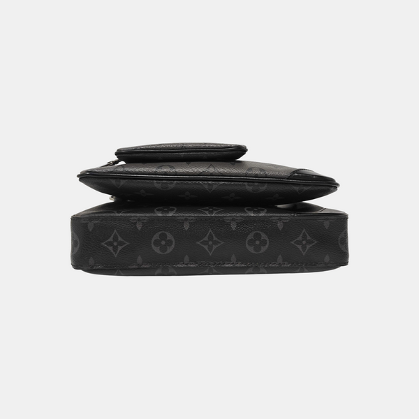 TRIO Monogram Coated Canvas Gray