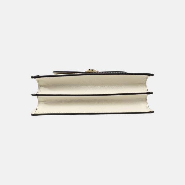 Ophidia Small Monogram Coated Canvas Beige