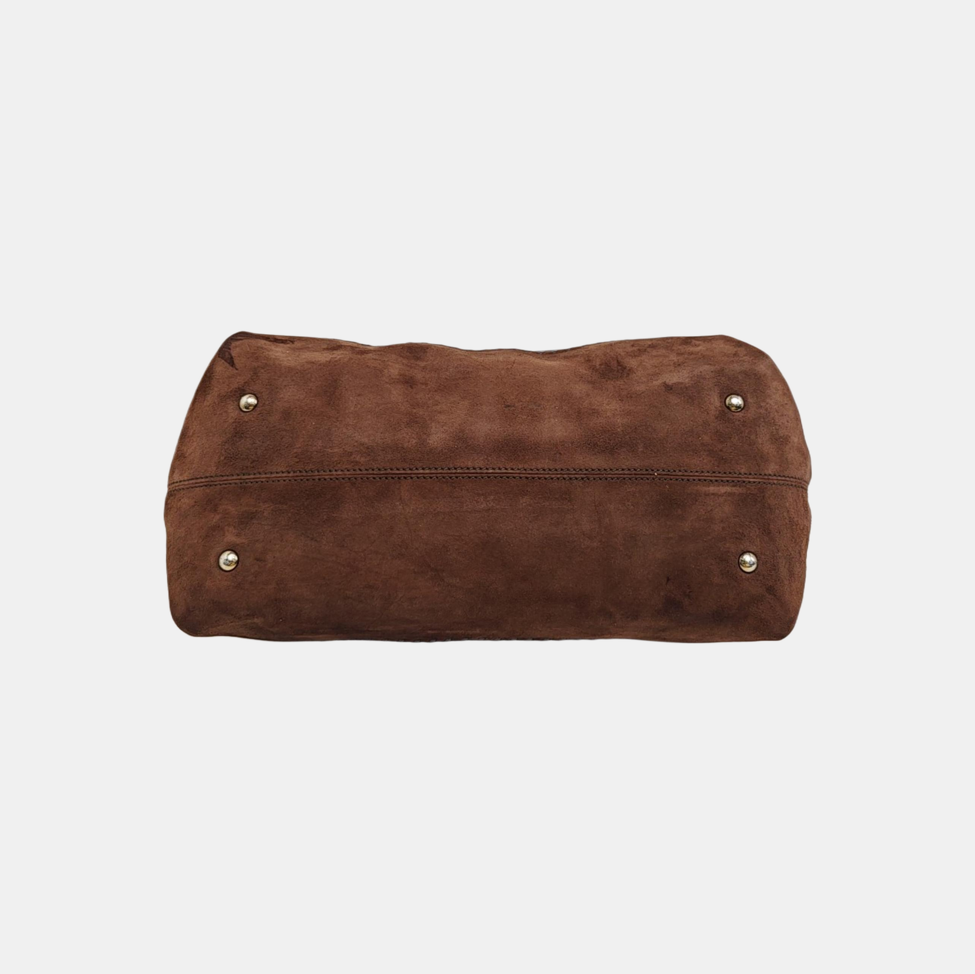 Calfskin Shoulder Bag Brown