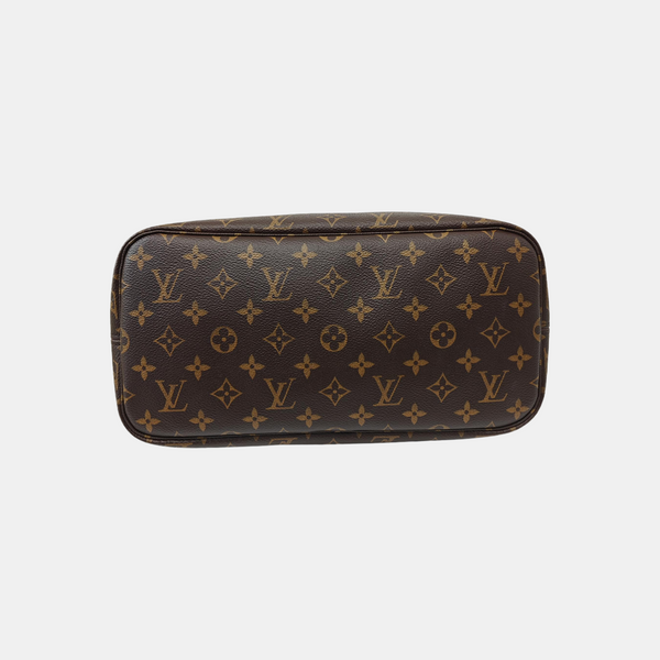 NEVERFULL MM Monogram Coated Canvas Brown