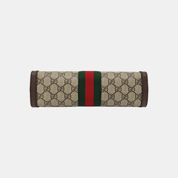 Ophidia Small Monogram Coated Canvas Beige