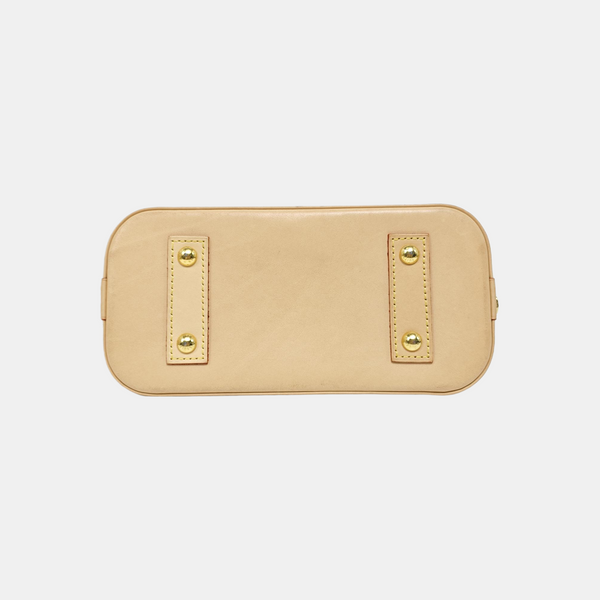ALMA BB Monogram Coated Canvas Brown