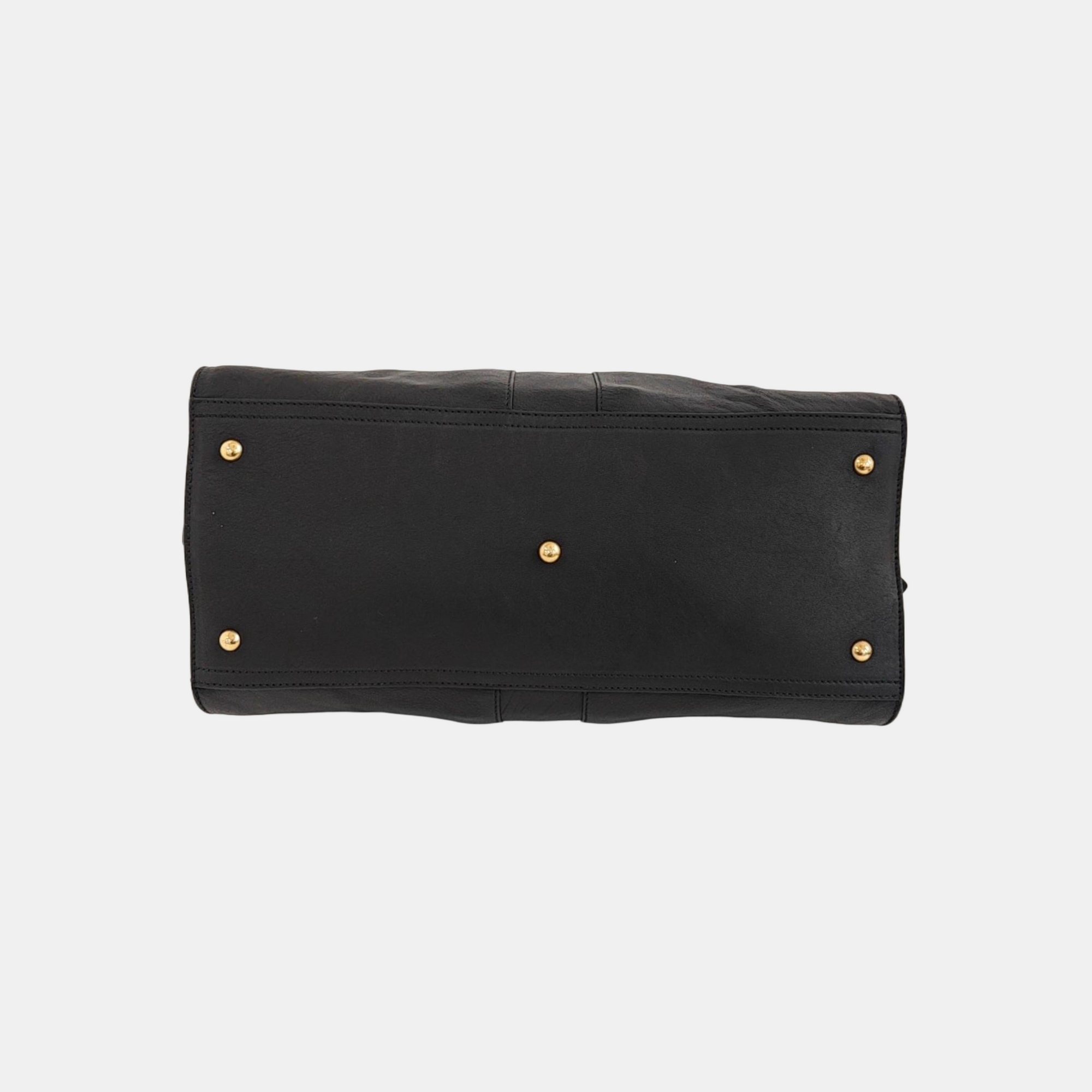CHYC Y LIGNE Large Calfskin Black