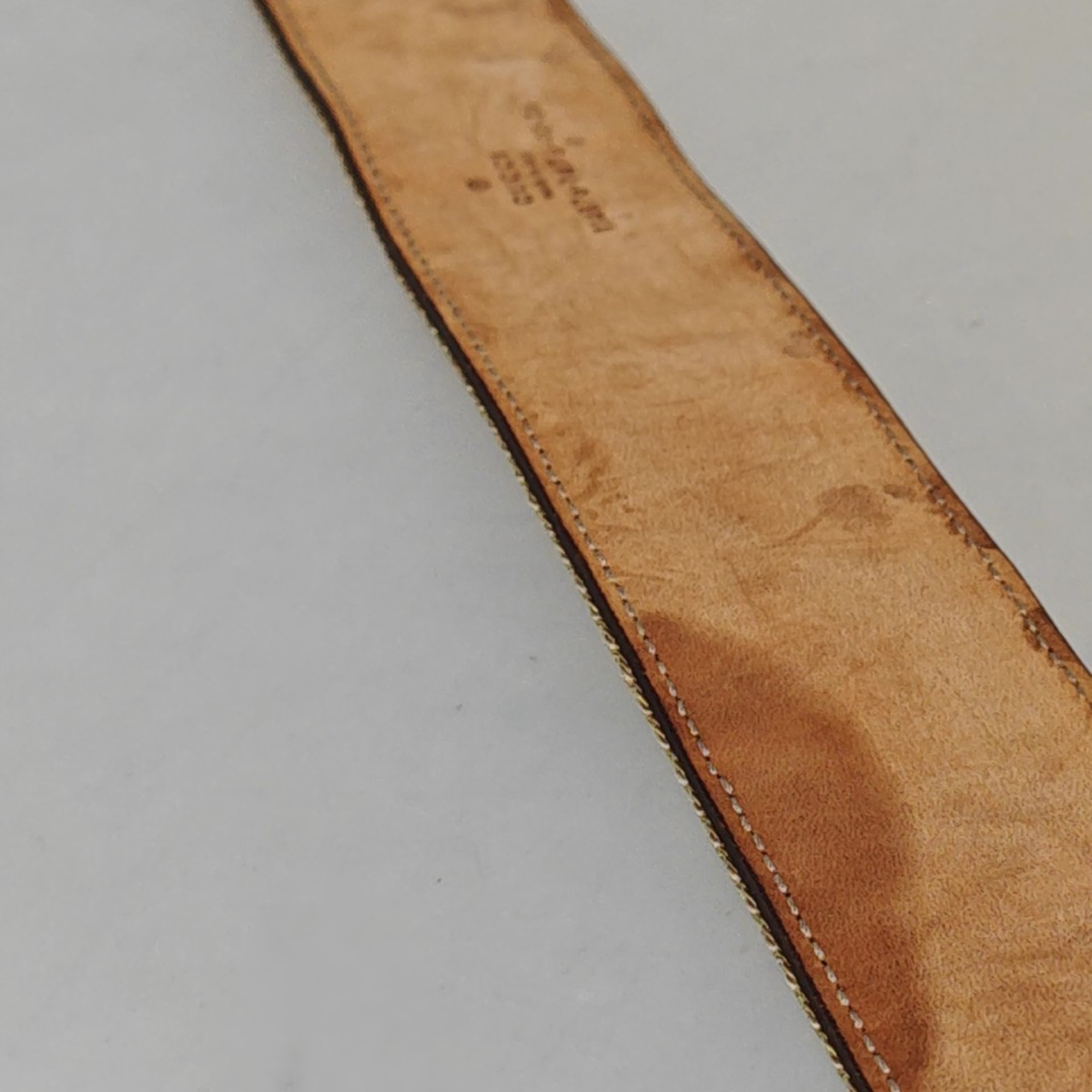 Leather Belt Yellow