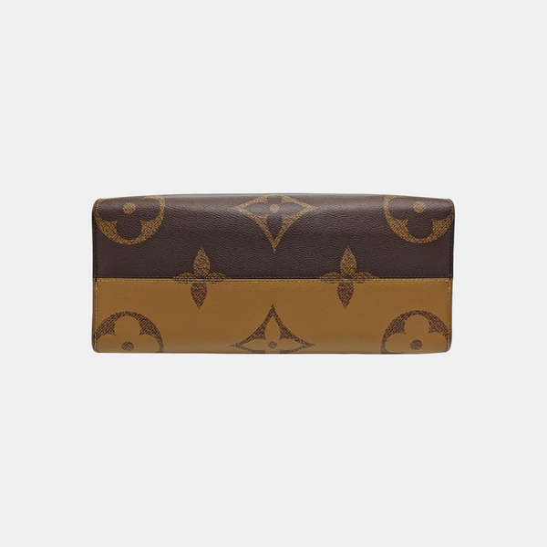 ONTHEGO MM Monogram Coated Canvas Brown
