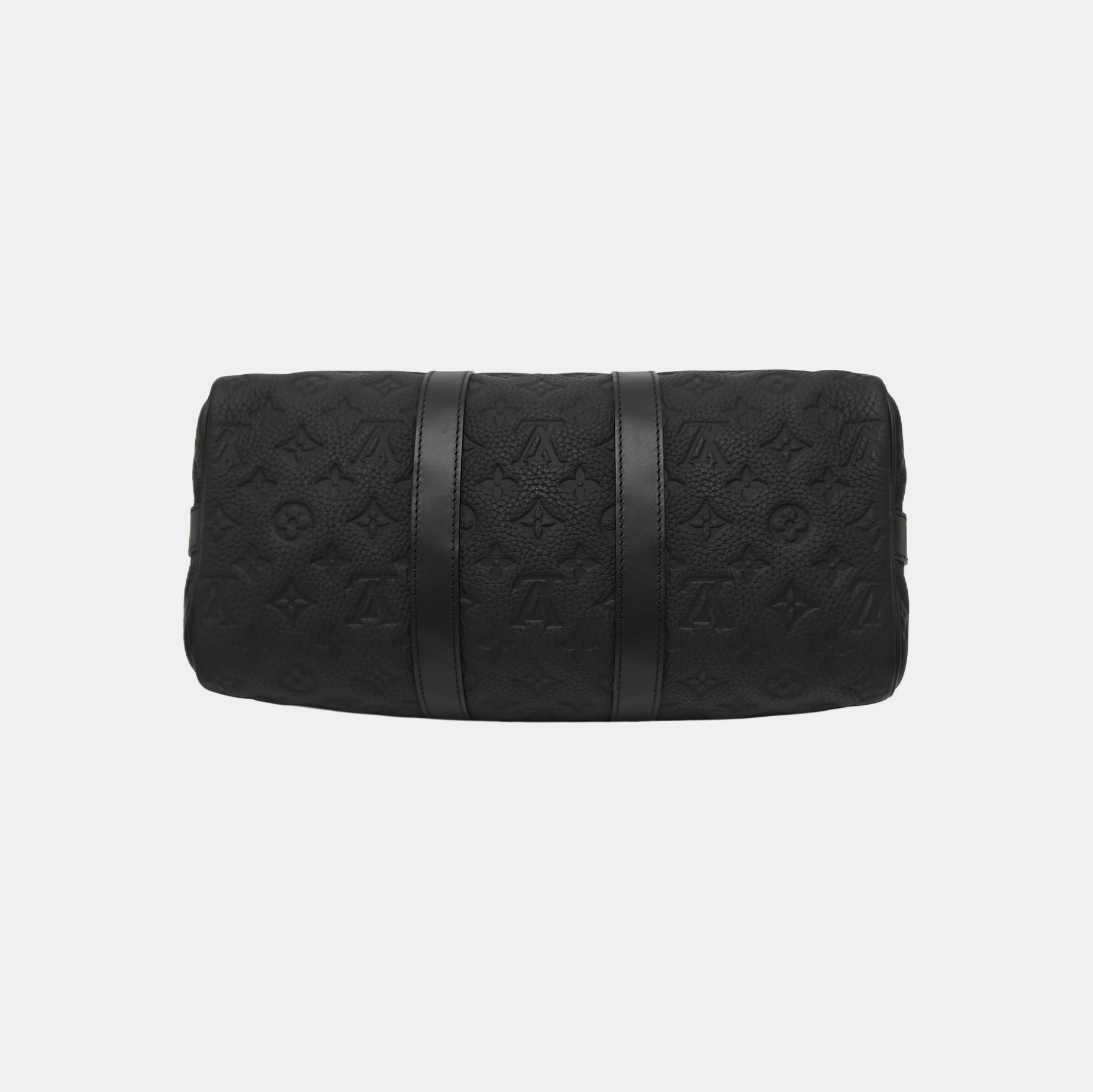 KEEPALL 35 Monogram Calfskin Black