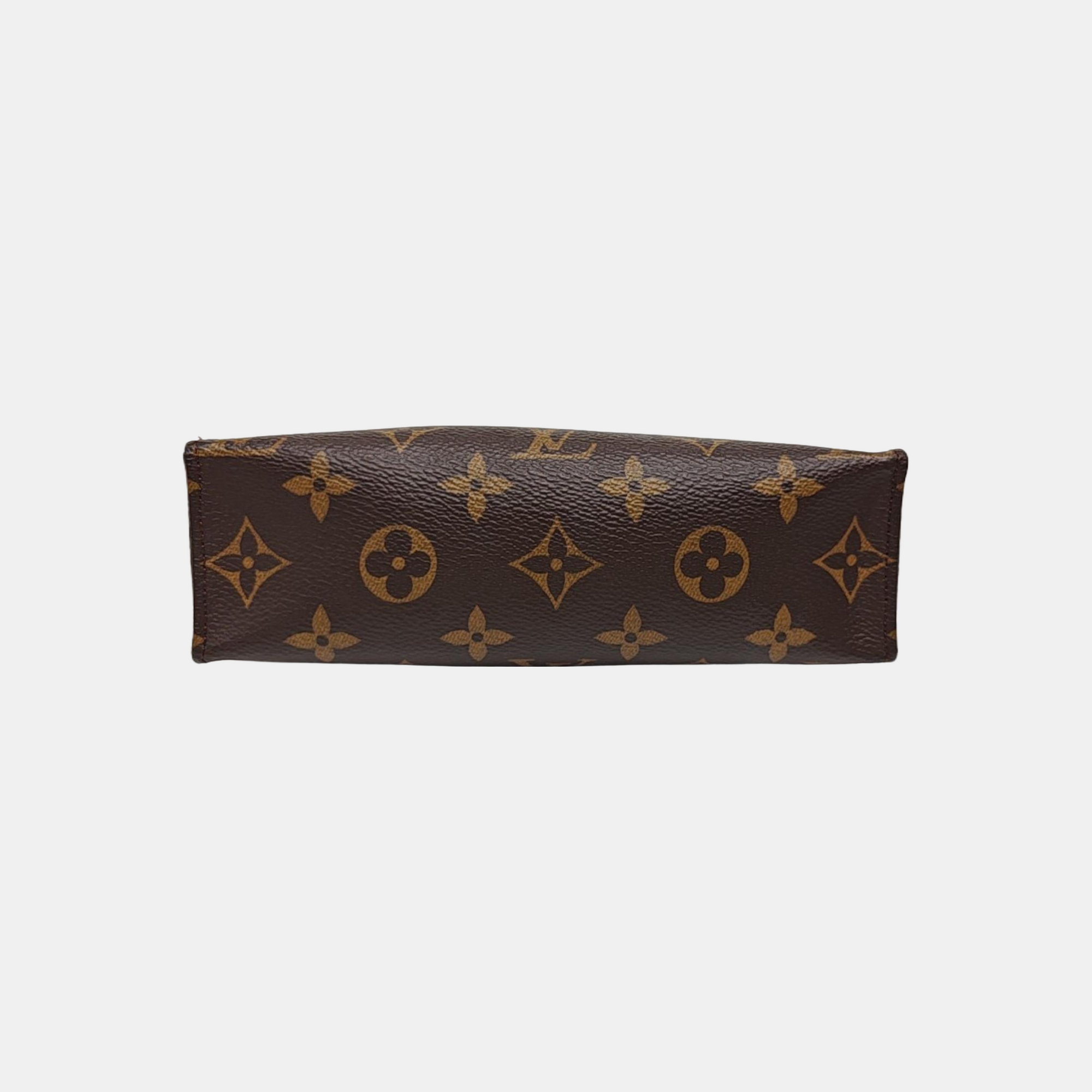 TOILET POCKET 19 Monogram Coated Canvas Brown