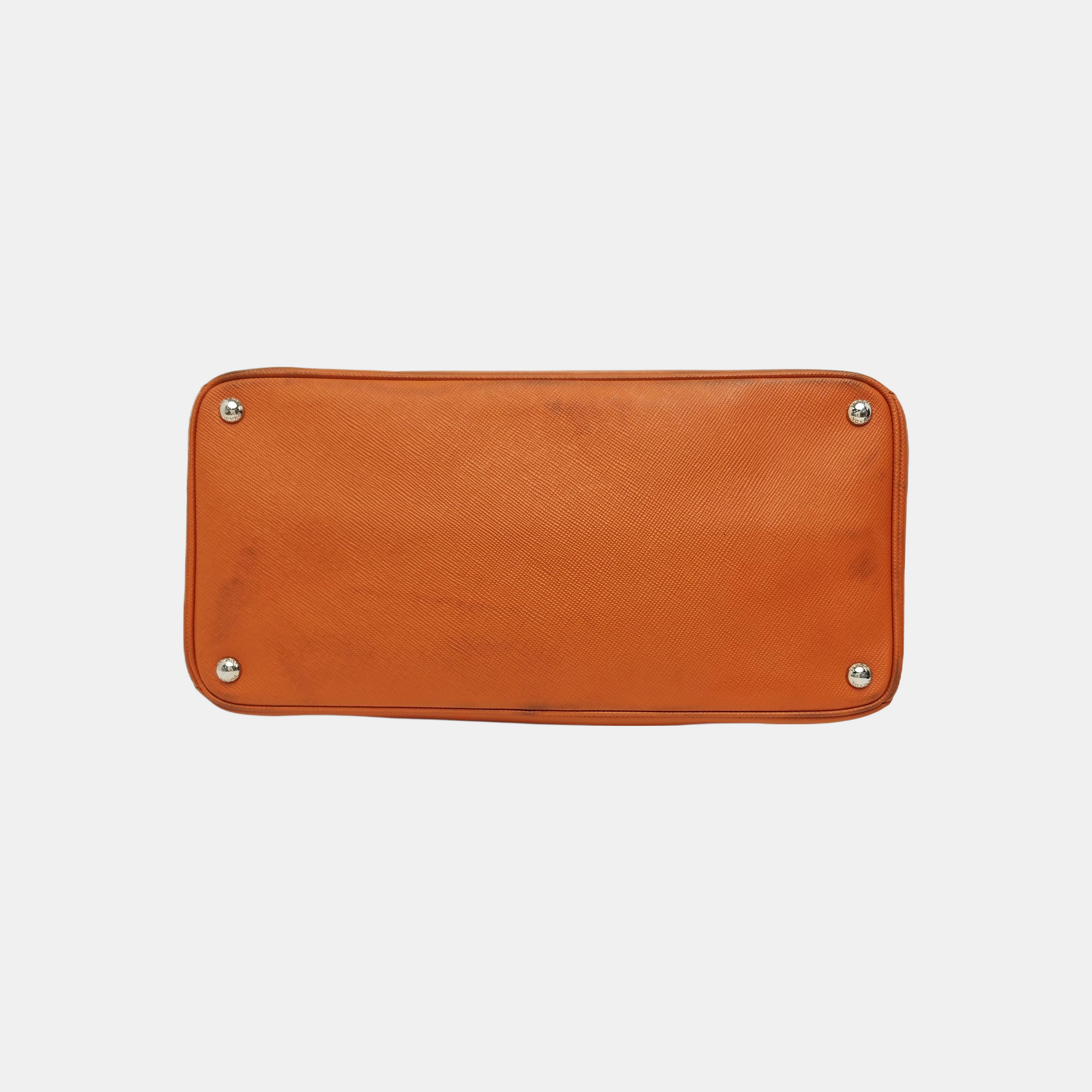 Twin Saffiano Calfskin Orange