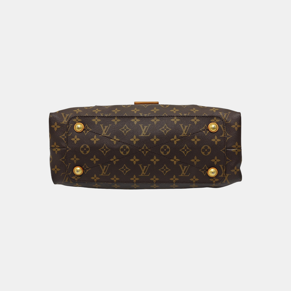 OLYMPE MM Monogram Coated Canvas Brown