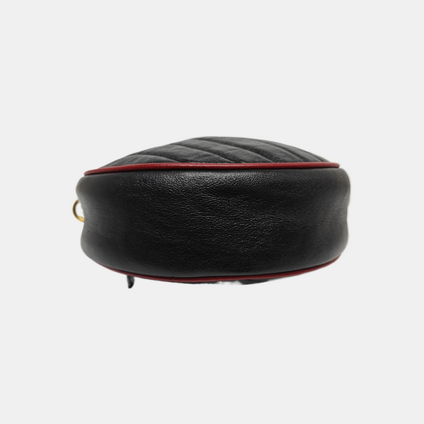 GG Marmont Mini Quilted Calfskin Black
