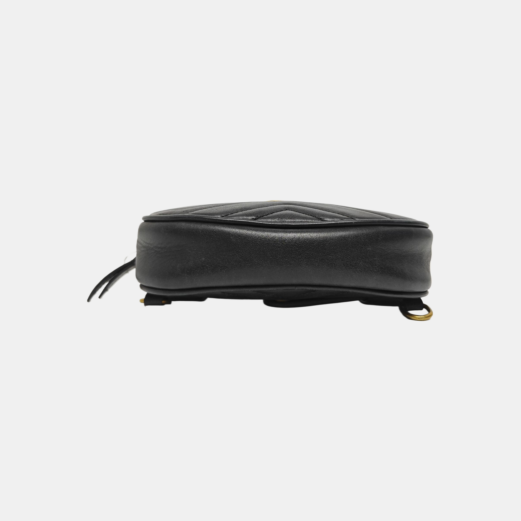 GG Marmont Small Quilted Calfskin Black