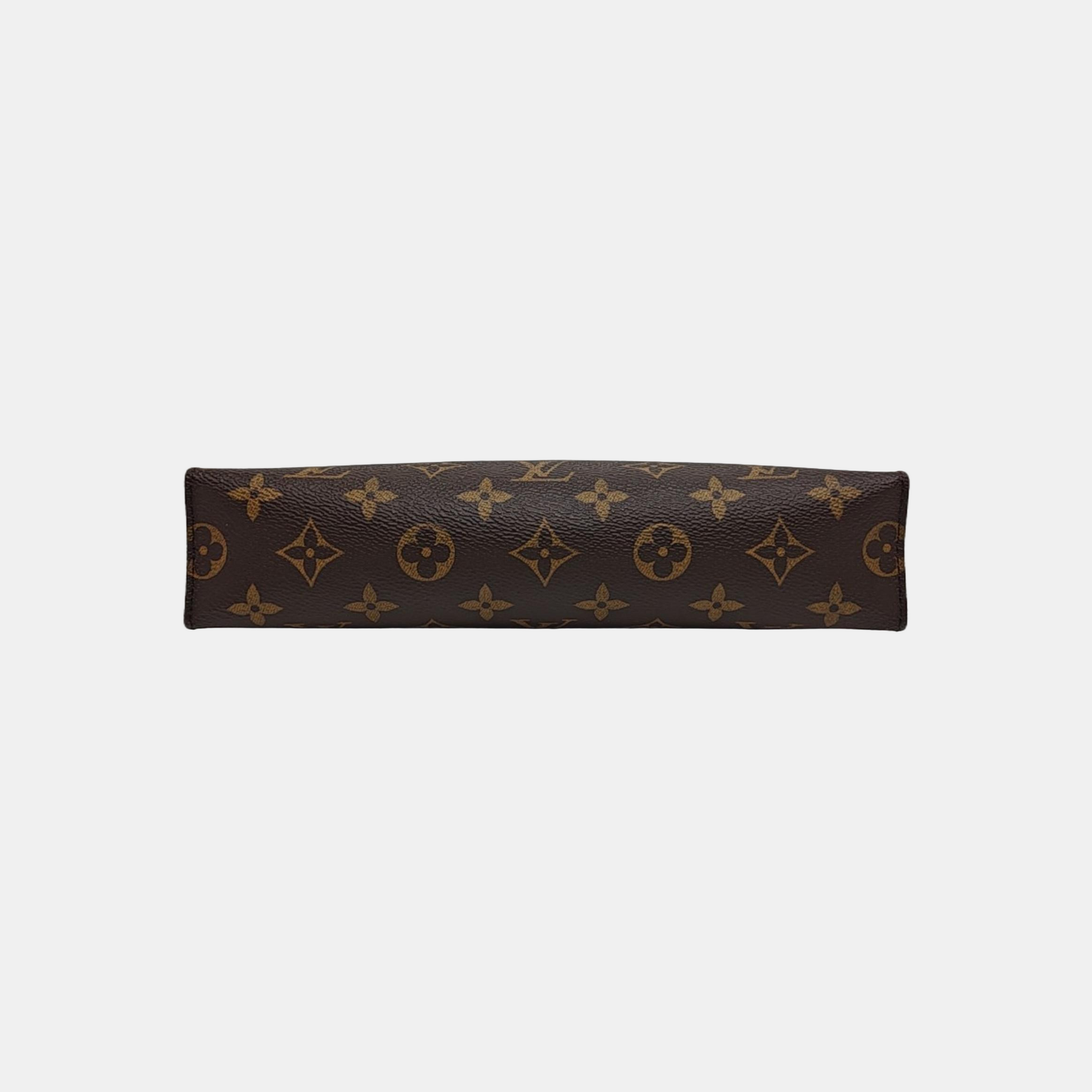 TOILET POCKET 26 Monogram Coated Canvas Brown