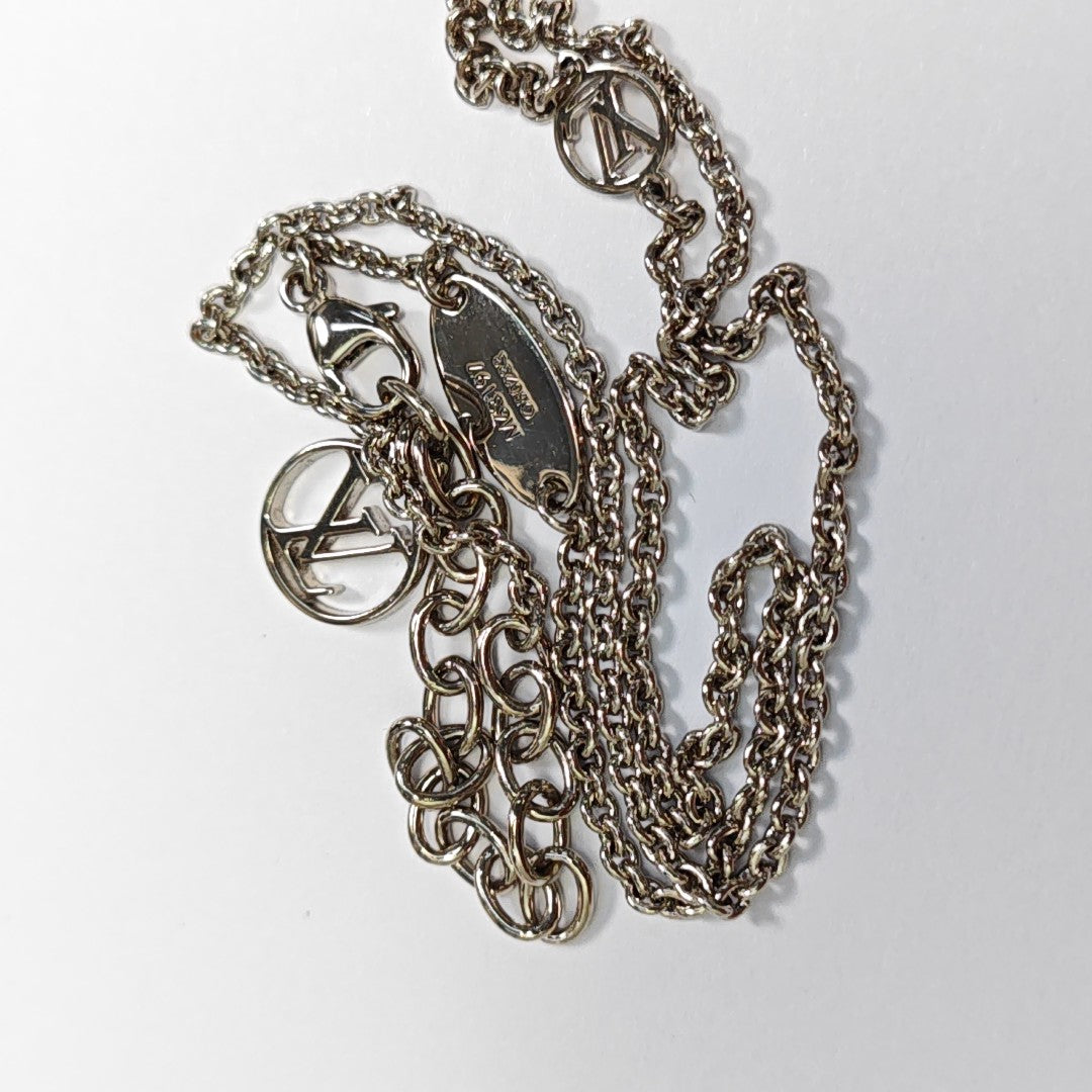 LV &amp; ME Metal Silver Necklace