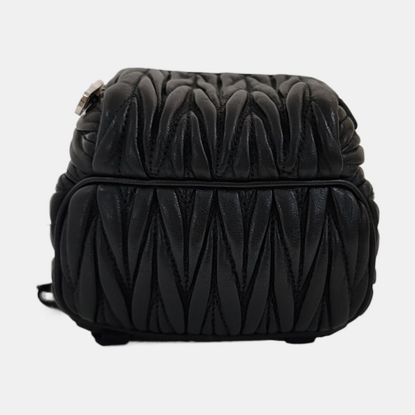 Matelassé Super Mini Lambskin Black