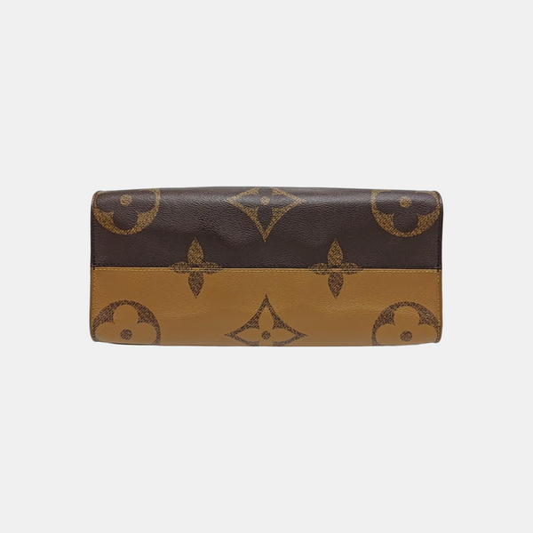 ONTHEGO MM Monogram Coated Canvas Brown
