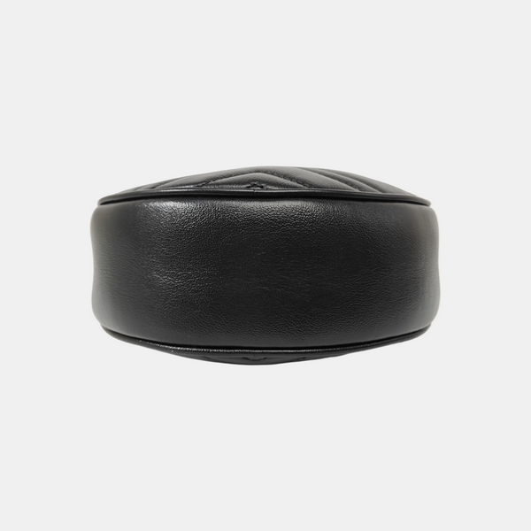 GG Marmont Mini Quilted Calfskin Black