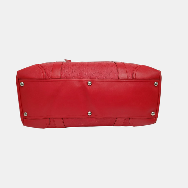 Microguccissima Monogram Leather Red