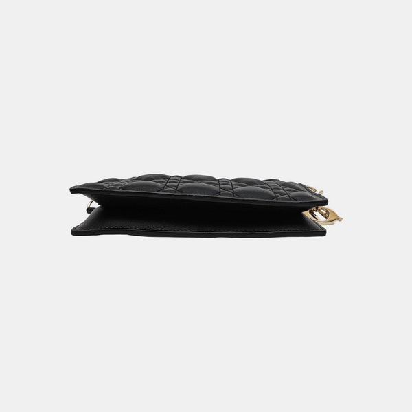 Cannage Lambskin Shoulder Bag Black