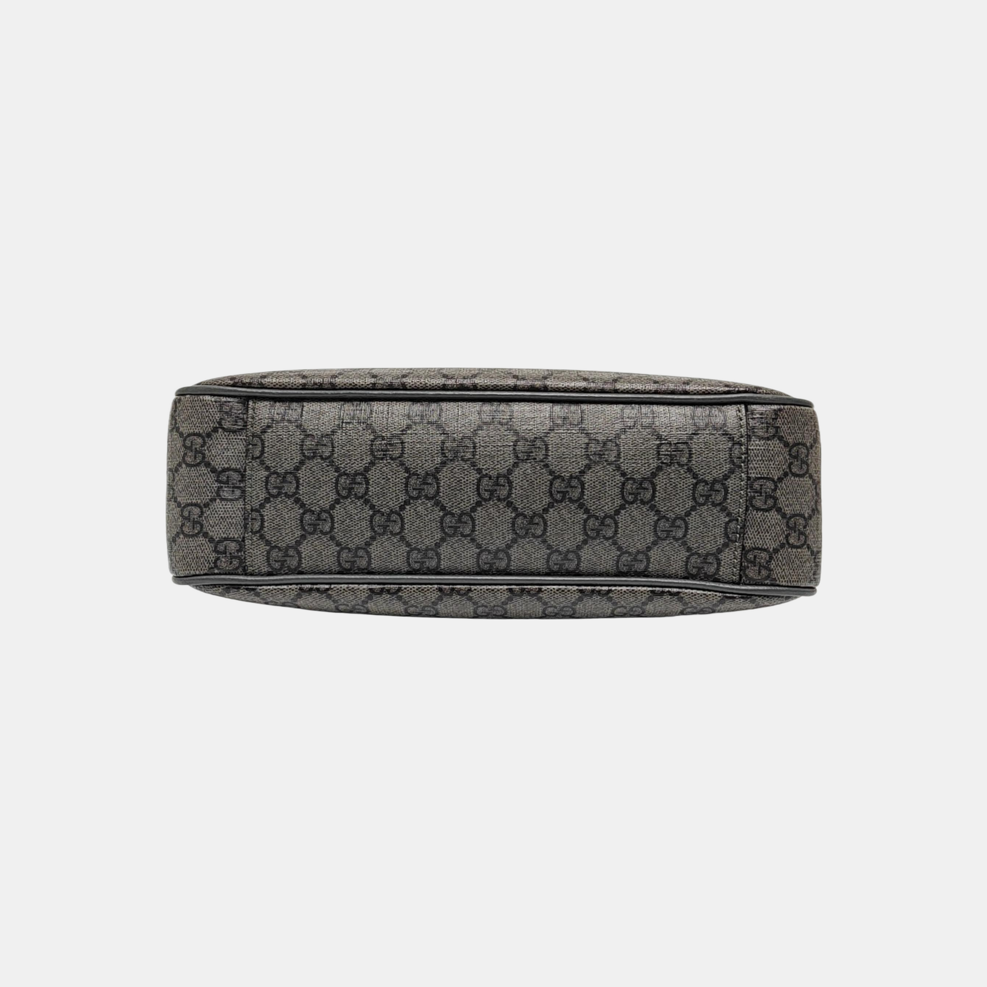 Ophidia Medium Monogram Coated Canvas Gray