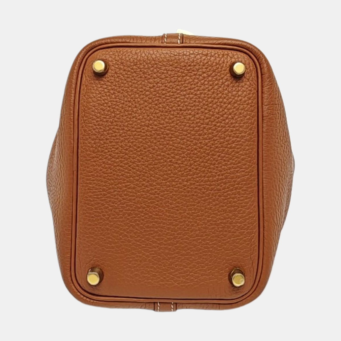 Authenticated pre-owned  Picotin Lock 18 Clemence Brown - Bucket Bag at Looply