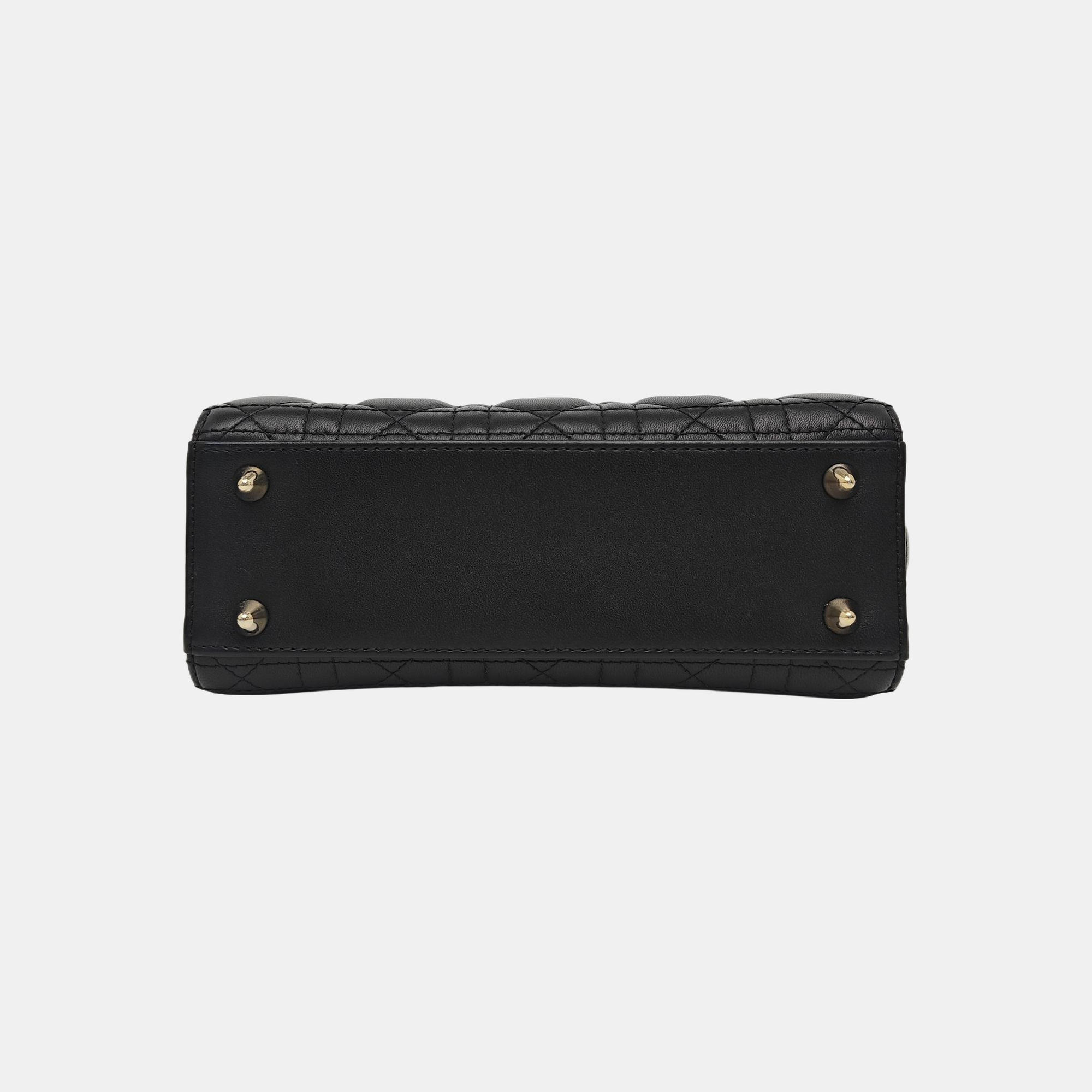Lady Dior Small Cannage Lambskin Black