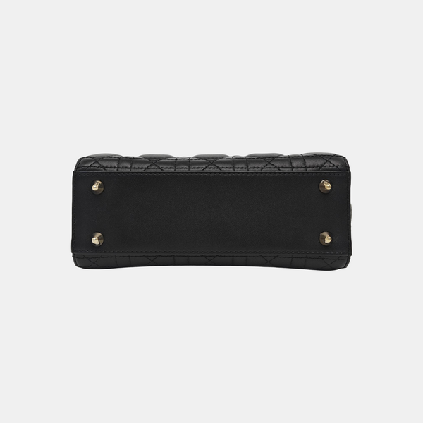 Lady Dior Small Cannage Lambskin Black