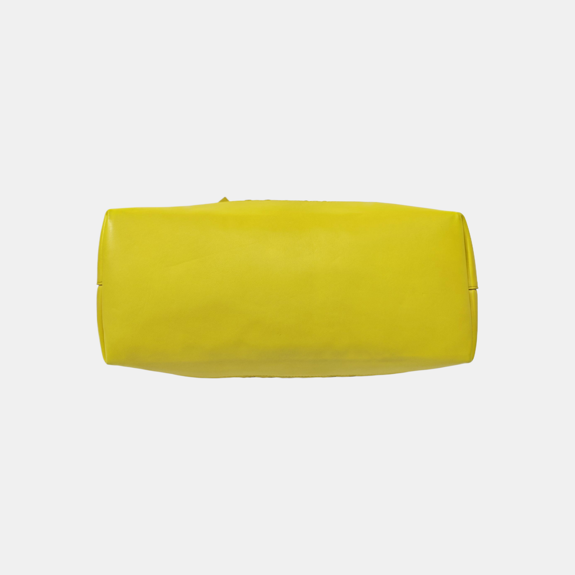 Calfskin Shoulder Bag Yellow