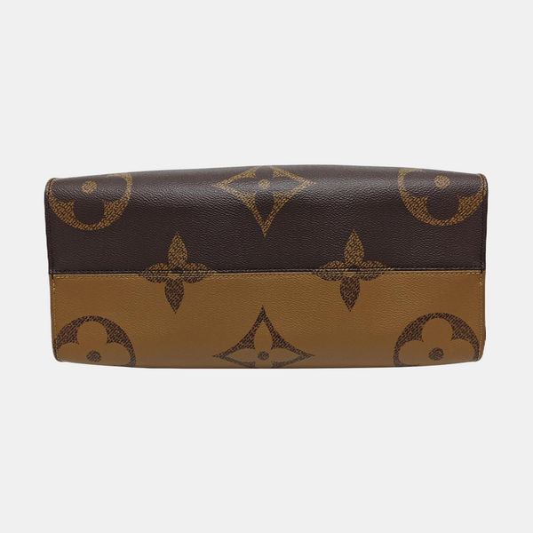 ONTHEGO MM Monogram Coated Canvas Brown