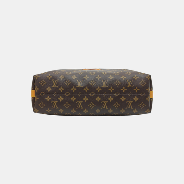 Monogram Coated Canvas Shoulder Bag GM Brown