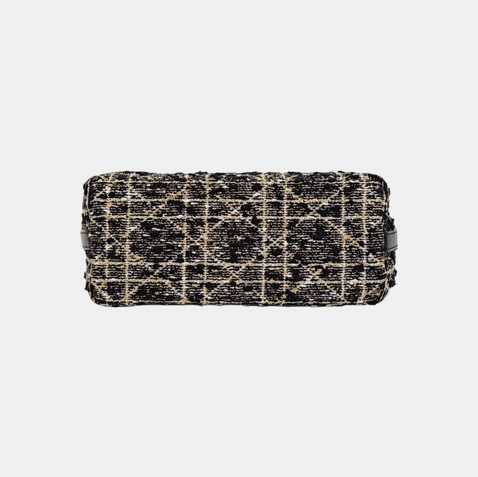 Diorstar Hobo Cannage Fabric Black