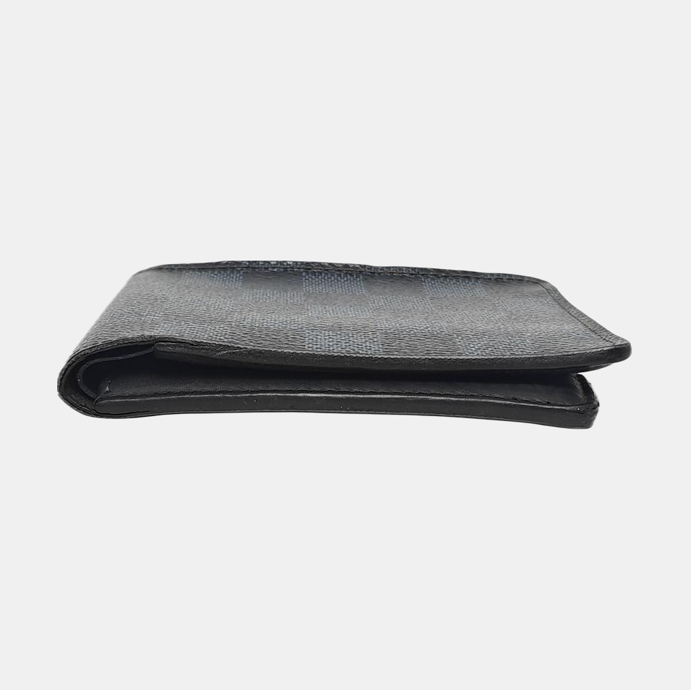 SLENDER Damier Coated Canvas Blue Wallet