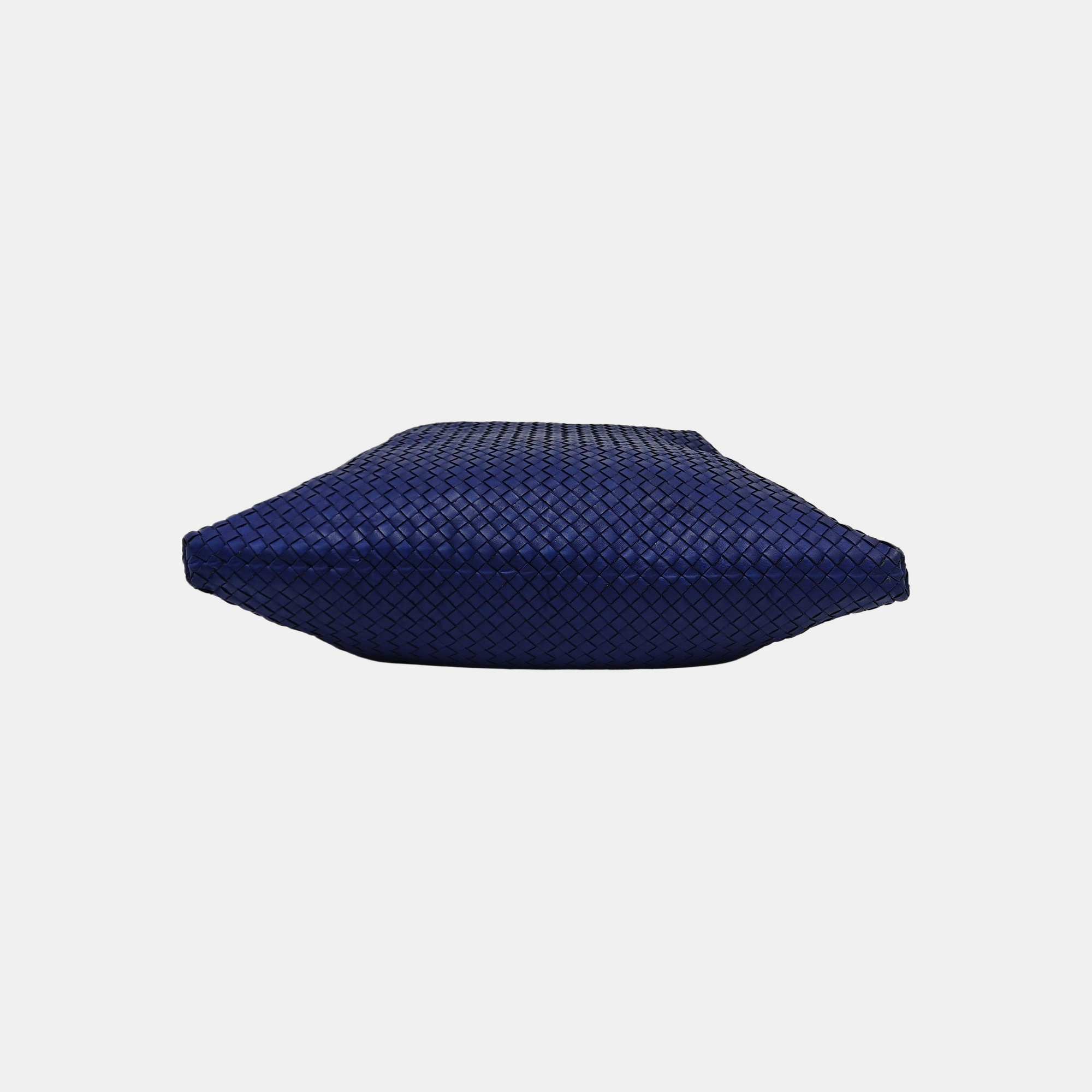 Lambskin Top Handle Bag Blue