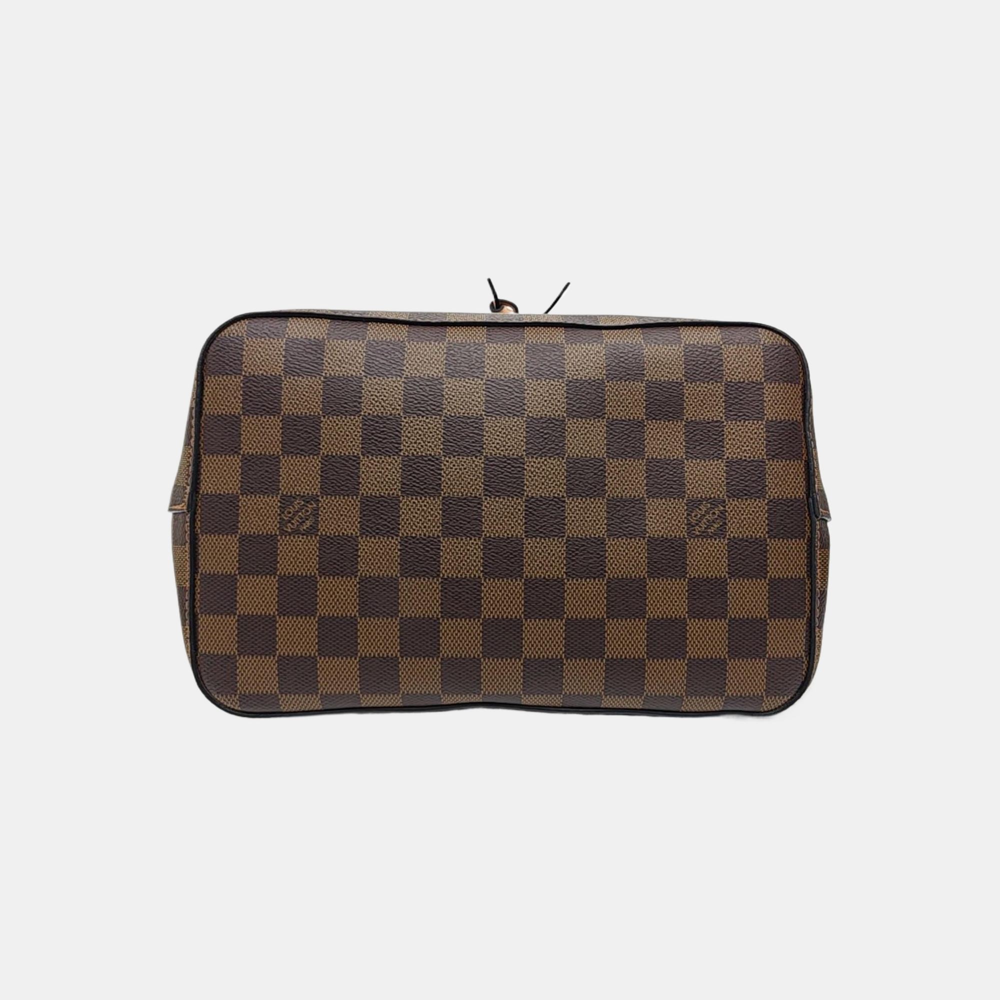 NÉONOÉ MM Damier Ebene Coated Canvas Brown