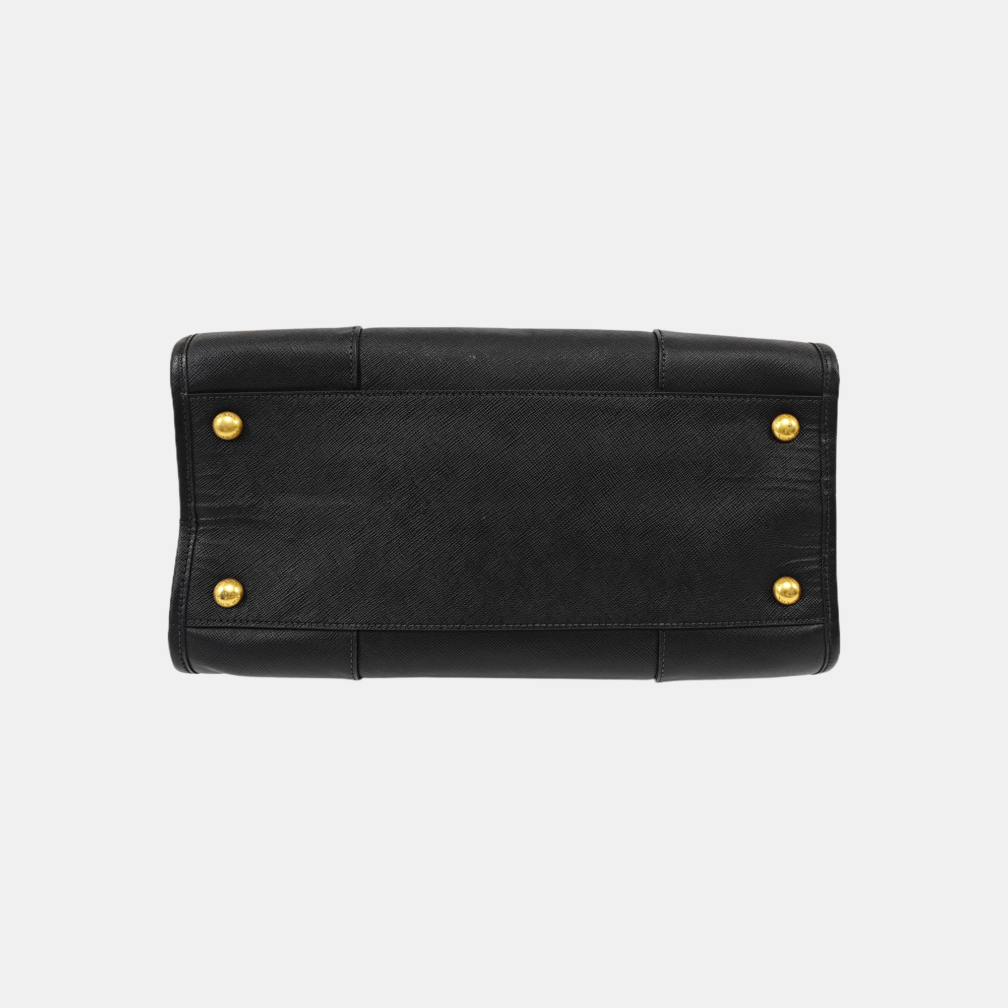 Saffiano Calfskin Shoulder Bag Black