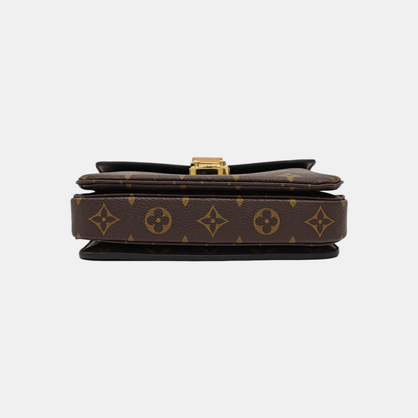 MÉTIS EAST WEST Monogram Coated Canvas Brown